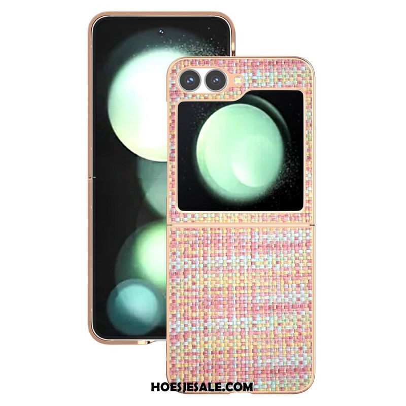 Hoesje Voor Samsung Galaxy Z Flip 7 Fe Kunstleer Met Textuur