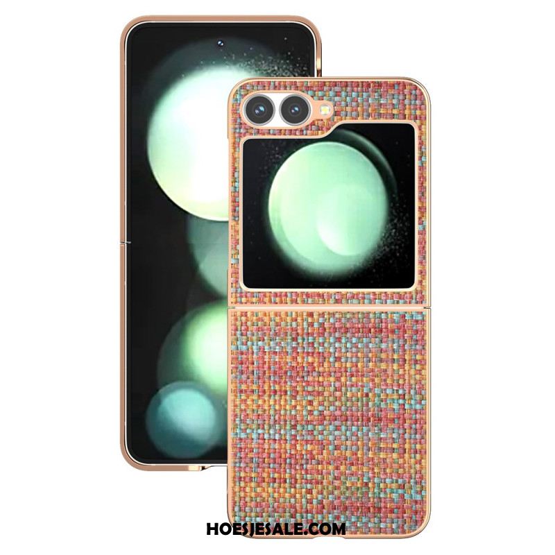 Hoesje Voor Samsung Galaxy Z Flip 7 Fe Kunstleer Met Textuur