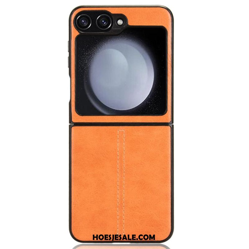 Hoesje Voor Samsung Galaxy Z Flip 7 Fe Kunstleren Stiksels