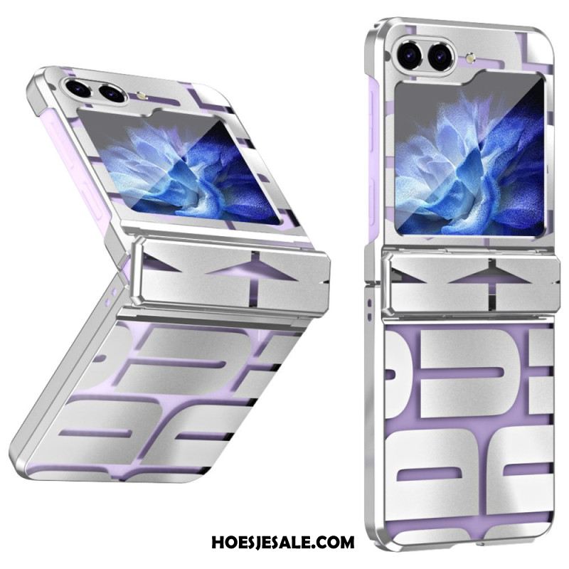 Hoesje Voor Samsung Galaxy Z Flip 7 Fe Letters Met Gehard Glazen Folie