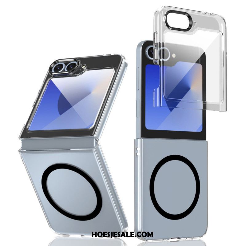 Hoesje Voor Samsung Galaxy Z Flip 7 Fe Magsafe-compatibel Doorschijnend Met Schermbeschermer