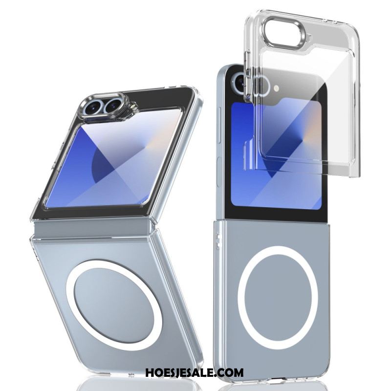 Hoesje Voor Samsung Galaxy Z Flip 7 Fe Magsafe-compatibel Doorschijnend Met Schermbeschermer