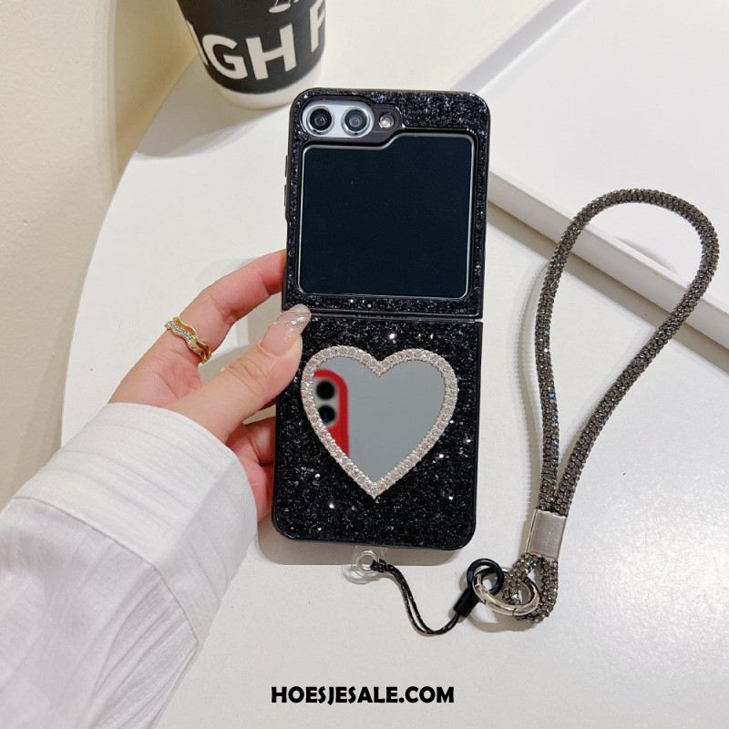 Hoesje Voor Samsung Galaxy Z Flip 7 Fe Spiegel En Bandje