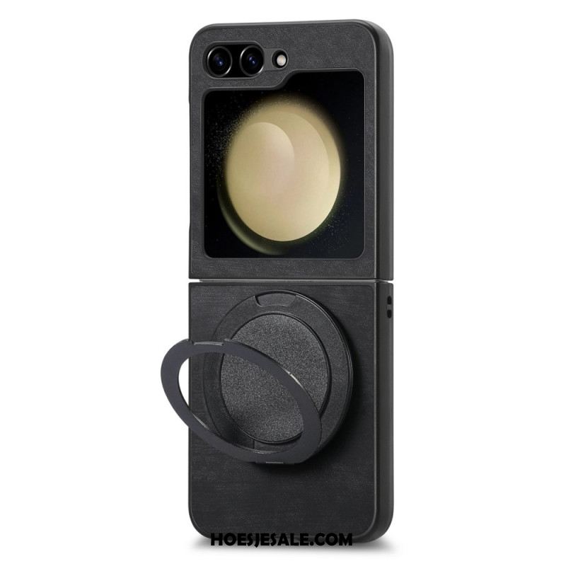 Hoesje Voor Samsung Galaxy Z Flip 7 Fe Suède-effect Met Draaibare Standaard