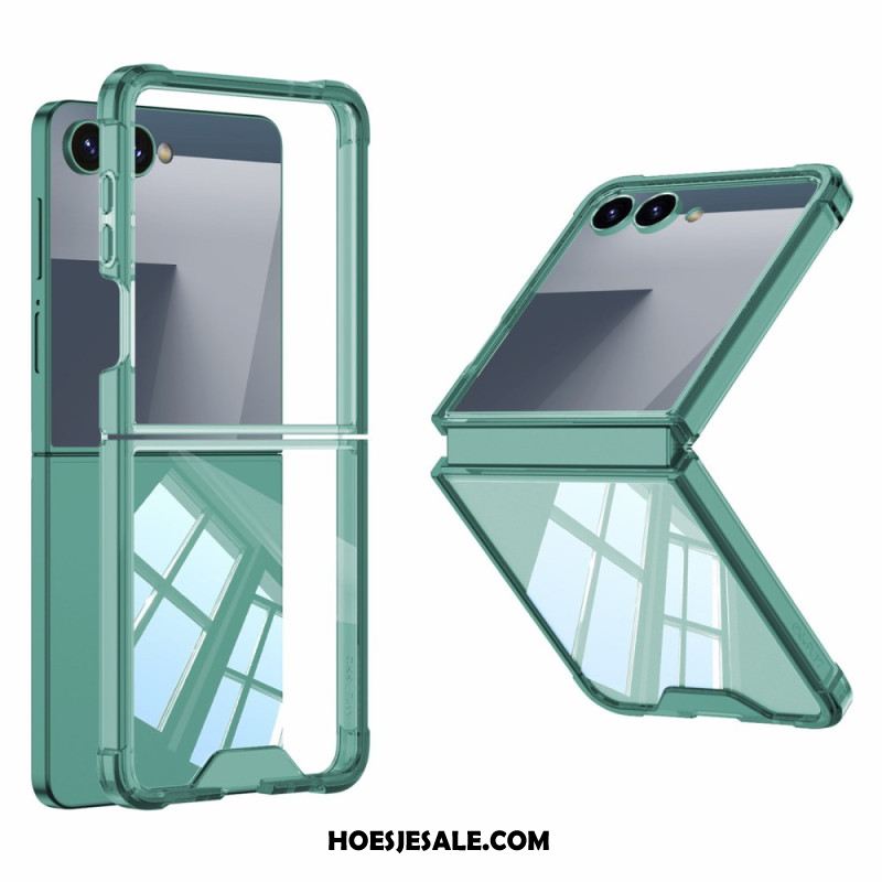 Hoesje Voor Samsung Galaxy Z Flip 7 Gkk Metallic Stijl Velg