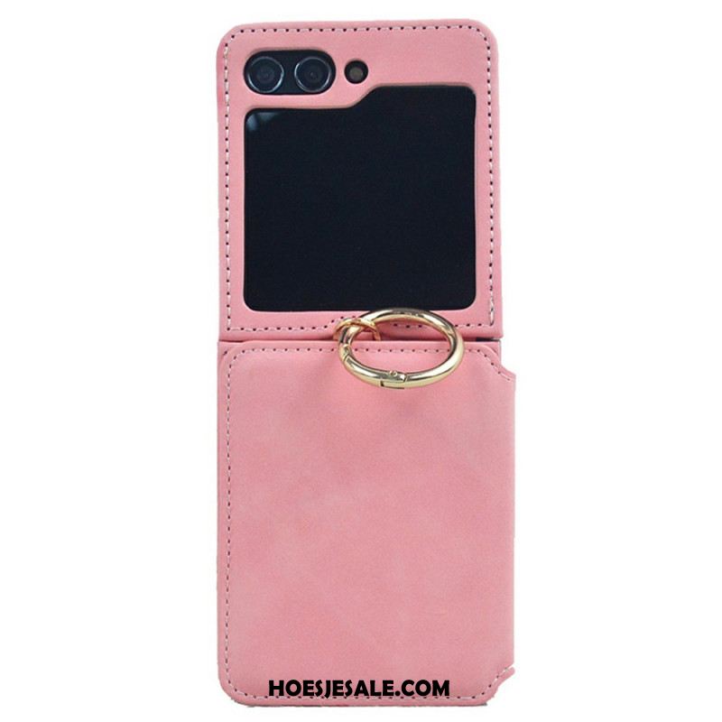 Hoesje Voor Samsung Galaxy Z Flip 7 Kaarthouder En Afneembare Ketting