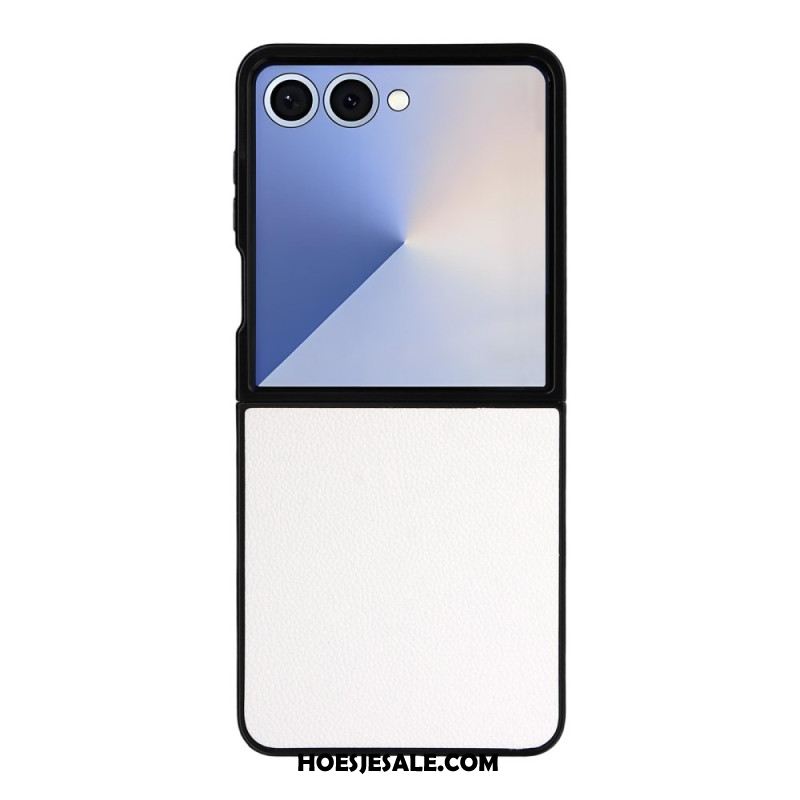 Hoesje Voor Samsung Galaxy Z Flip 7 Leerstructuur