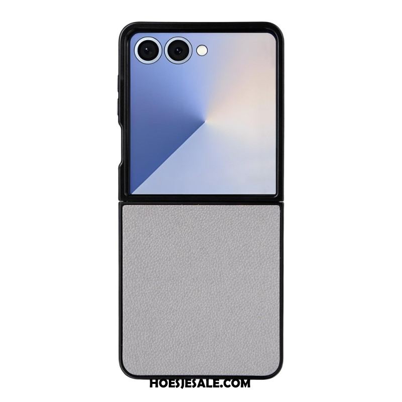 Hoesje Voor Samsung Galaxy Z Flip 7 Leerstructuur