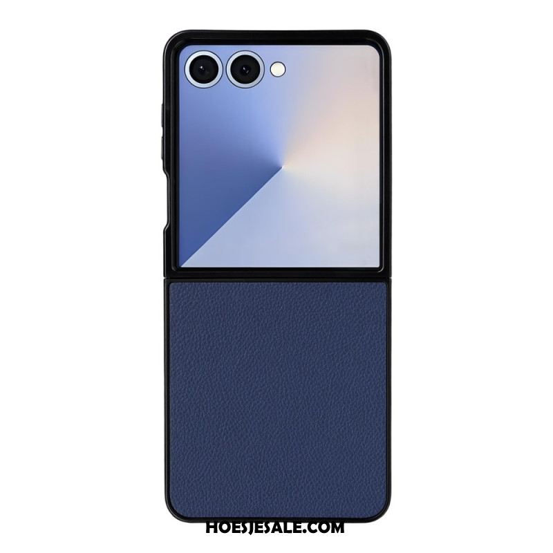 Hoesje Voor Samsung Galaxy Z Flip 7 Leerstructuur