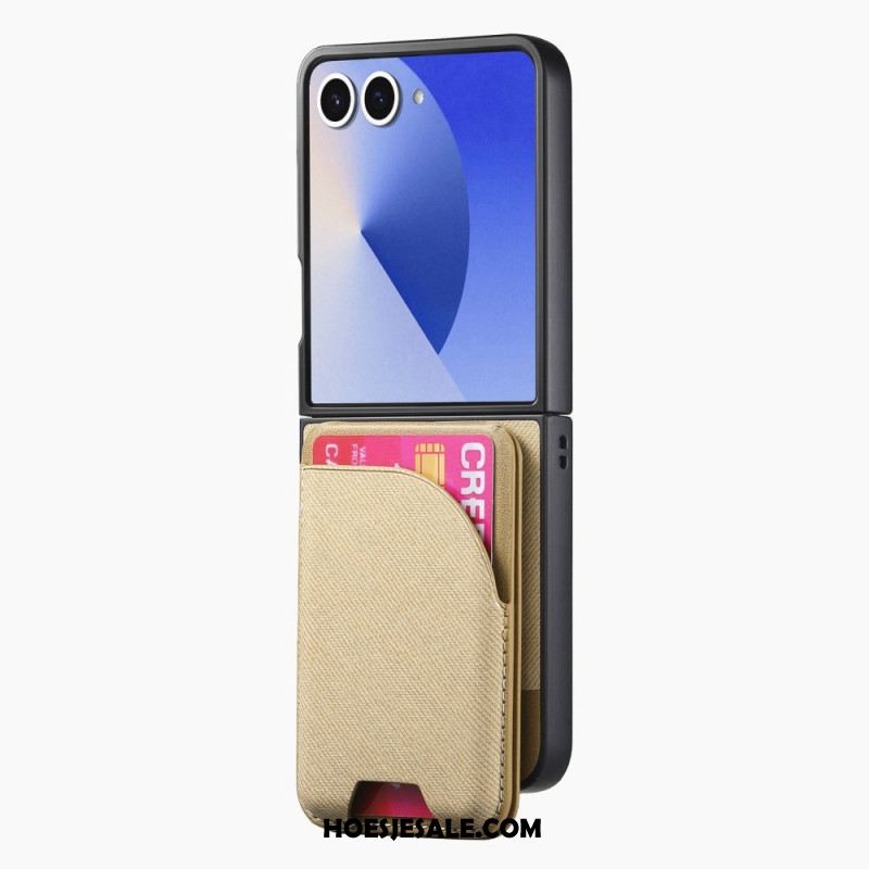 Hoesje Voor Samsung Galaxy Z Flip 7 Magnetisch Met Houder En Afneembare Kaarthouder