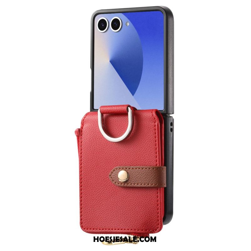 Hoesje Voor Samsung Galaxy Z Flip 7 Muntportemonnee En Ringhouder