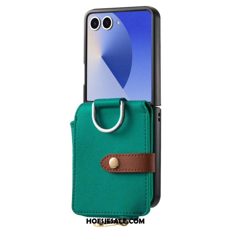 Hoesje Voor Samsung Galaxy Z Flip 7 Muntportemonnee En Ringhouder