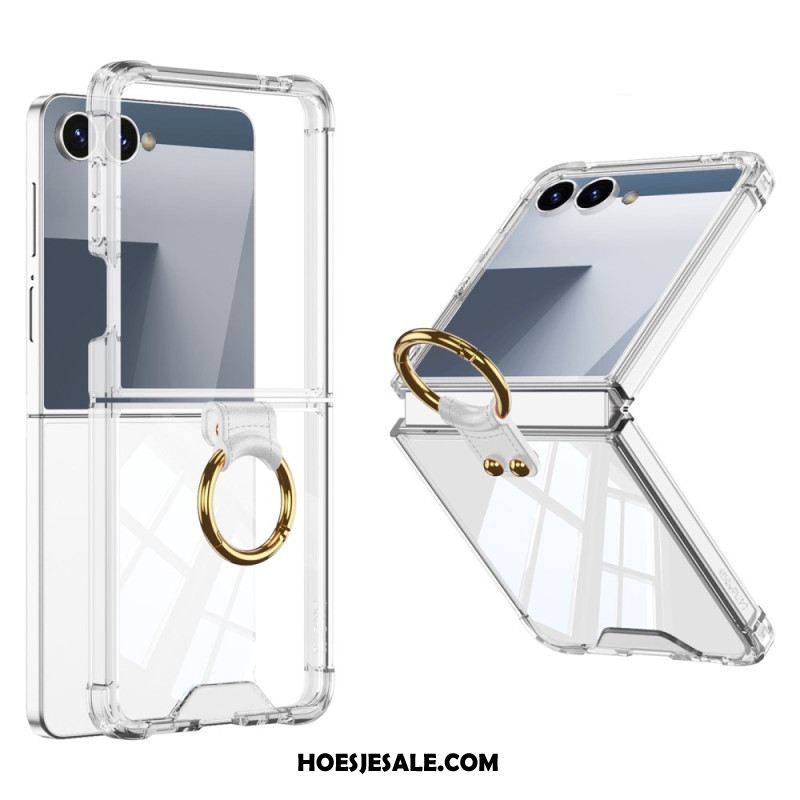 Hoesje Voor Samsung Galaxy Z Flip 7 Ringhouder En Schokbestendige Bescherming