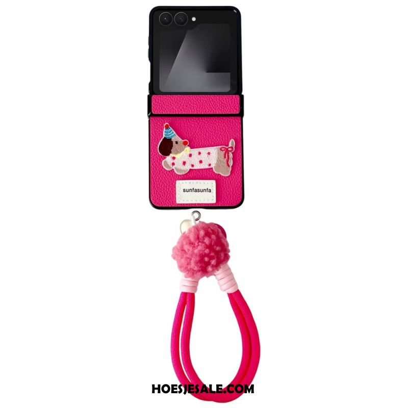 Hoesje Voor Samsung Galaxy Z Flip 7 Scharnierbeschermer En Band