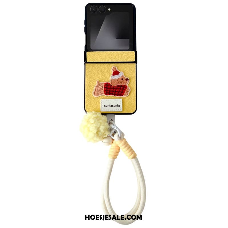 Hoesje Voor Samsung Galaxy Z Flip 7 Scharnierbeschermer En Band