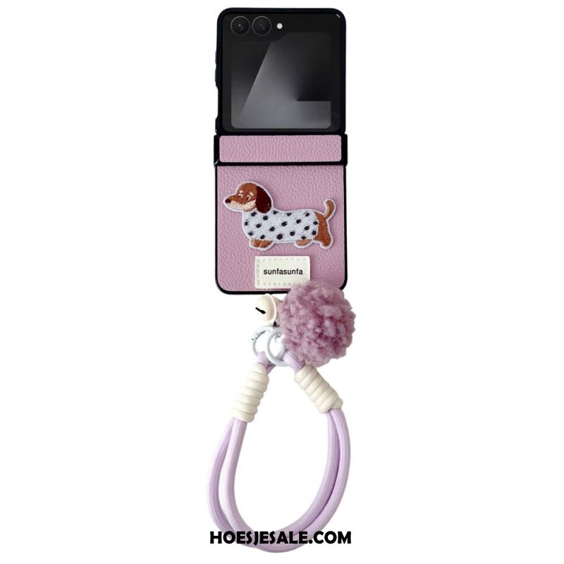 Hoesje Voor Samsung Galaxy Z Flip 7 Scharnierbeschermer En Band