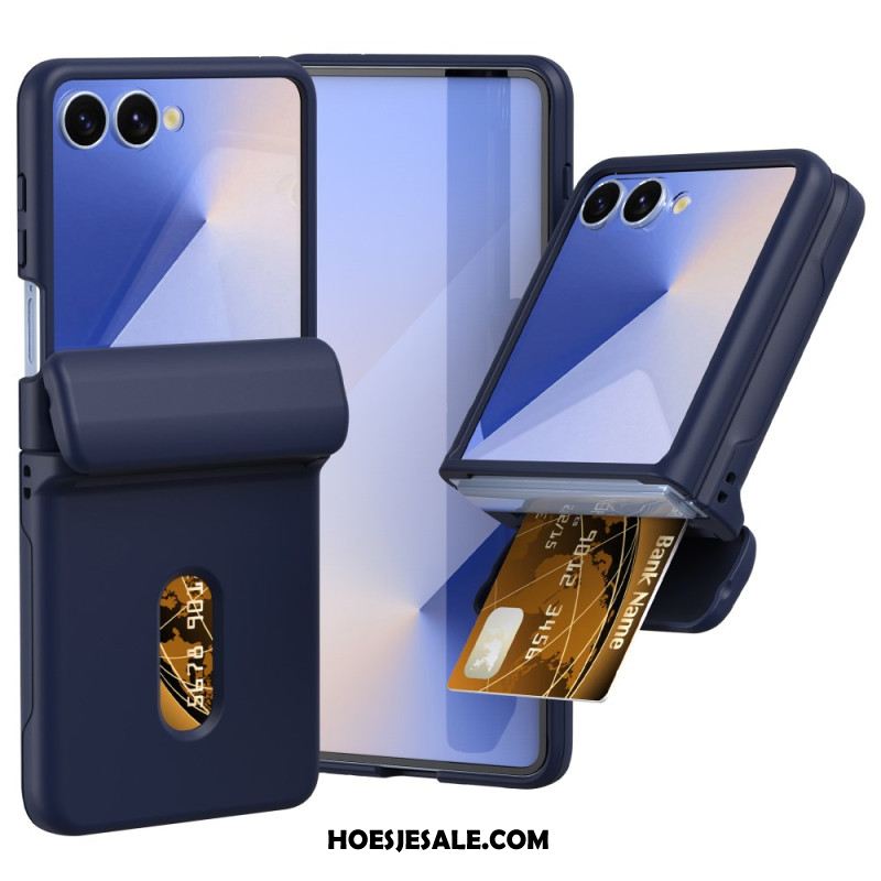 Hoesje Voor Samsung Galaxy Z Flip 7 Veerscharnier En Kaarthouder