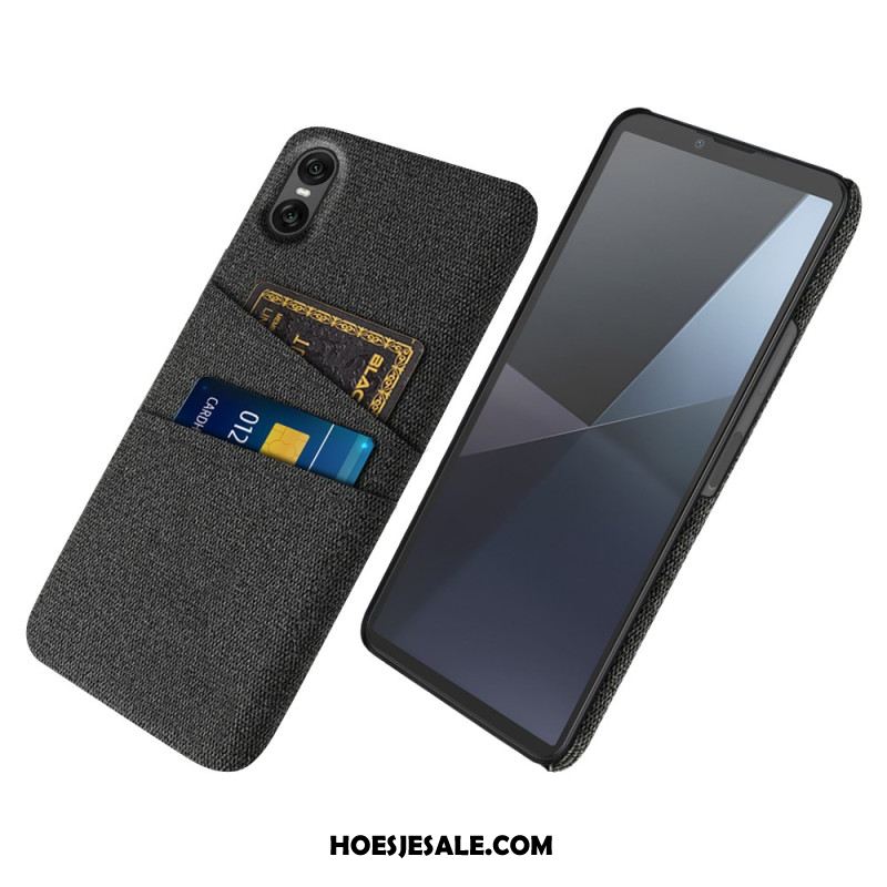 Hoesje Voor Sony Xperia 10 Vii Stoffen Kaarthouder