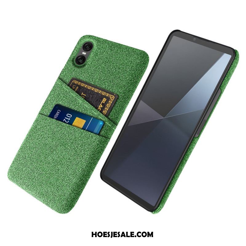 Hoesje Voor Sony Xperia 10 Vii Stoffen Kaarthouder