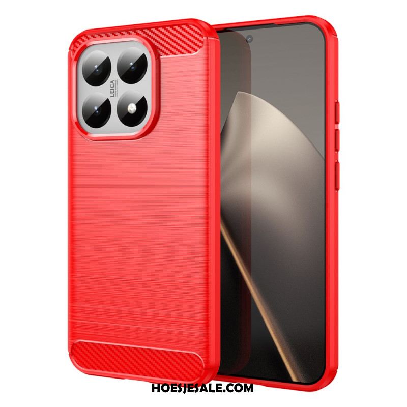 Hoesje Voor Xiaomi 15t Geborsteld Koolstofvezel