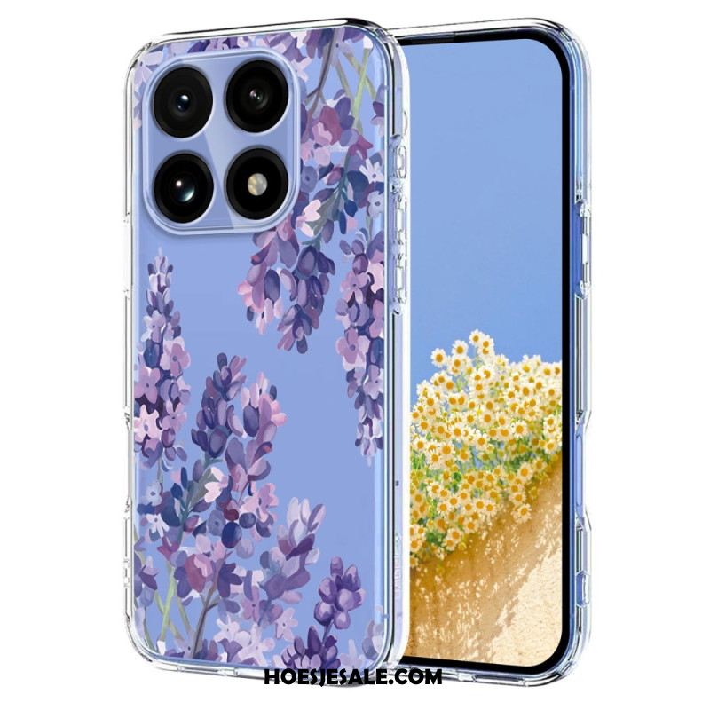 Hoesje Voor Xiaomi 15t Transparant Bloemenpatroon