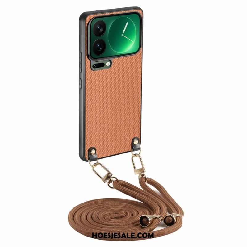 Hoesje Voor Xiaomi 17 Pro Koolstofvezeltextuur