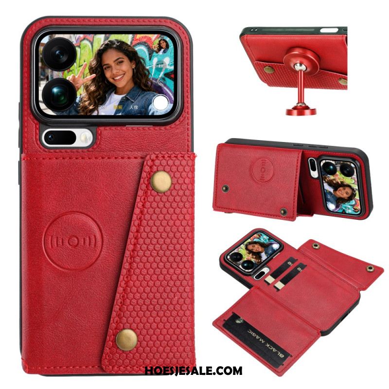 Hoesje Voor Xiaomi 17 Pro Max Kaarthouder Met Leerlook