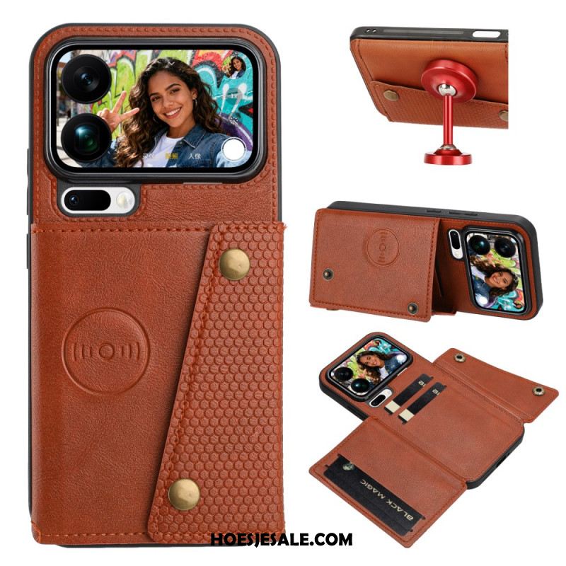 Hoesje Voor Xiaomi 17 Pro Max Kaarthouder Met Leerlook