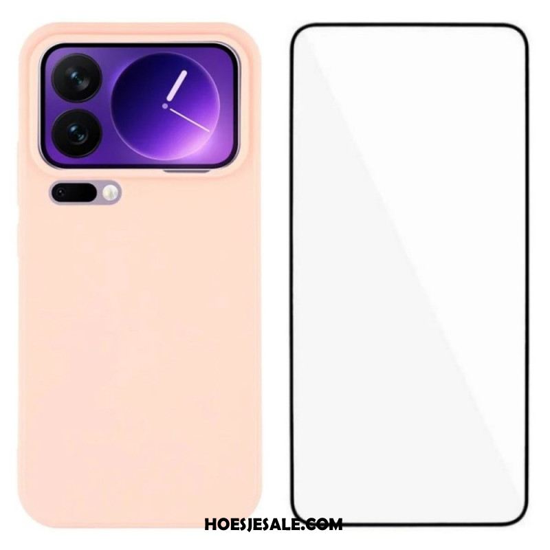 Hoesje Voor Xiaomi 17 Pro Max Siliconen Met Schermbeschermer