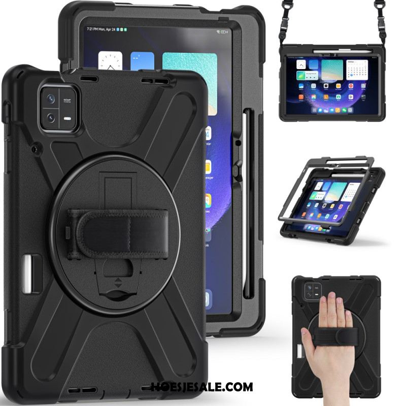 Hoesje Voor Xiaomi Pad 6 Pro Schouderband Met X-design