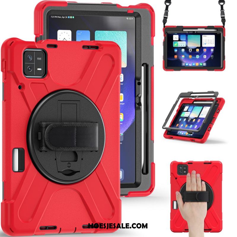 Hoesje Voor Xiaomi Pad 6 Pro Schouderband Met X-design