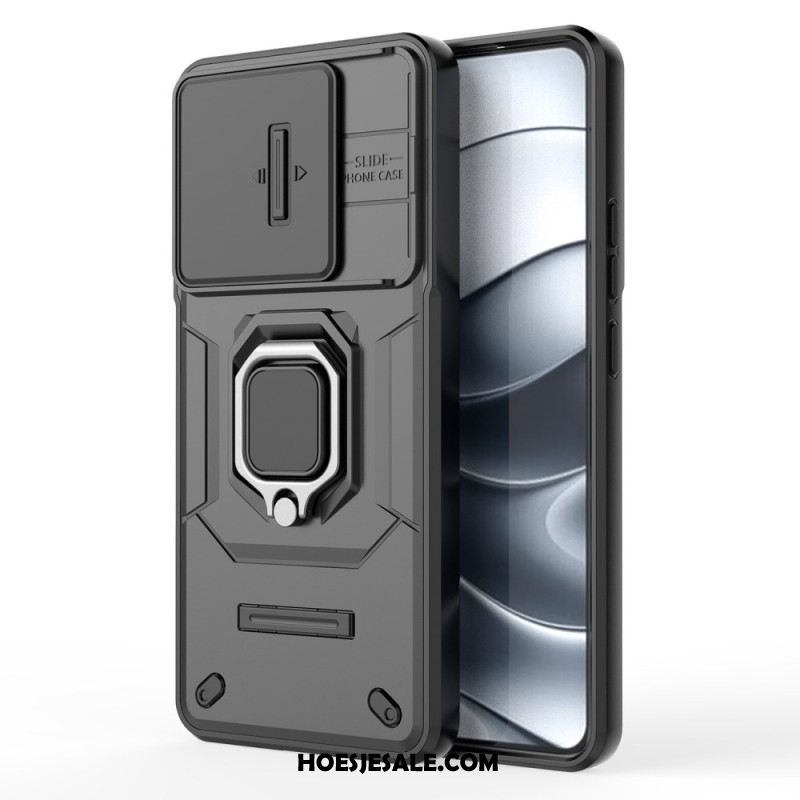 Hoesje Voor Xiaomi Redmi Note 14 5g Multifunctioneel Met Houder En Lensbeschermer