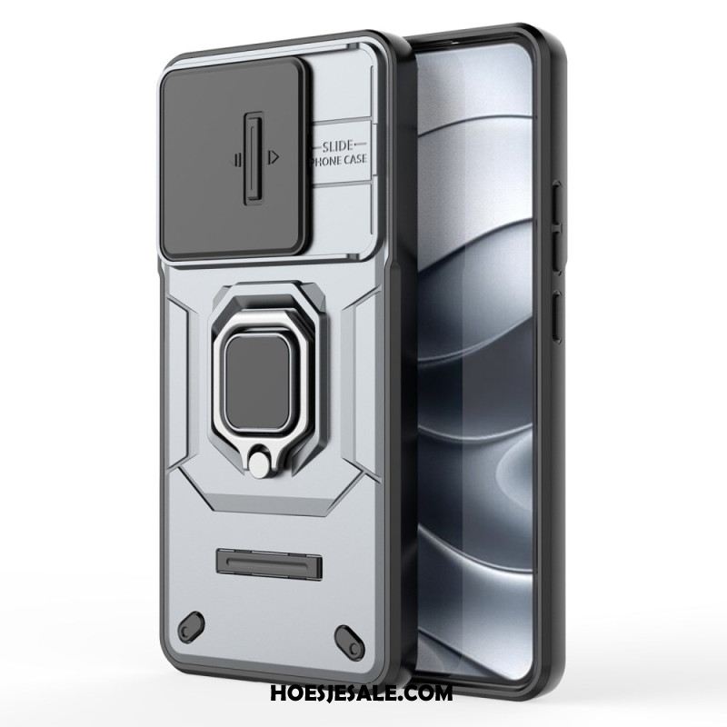 Hoesje Voor Xiaomi Redmi Note 14 5g Multifunctioneel Met Houder En Lensbeschermer