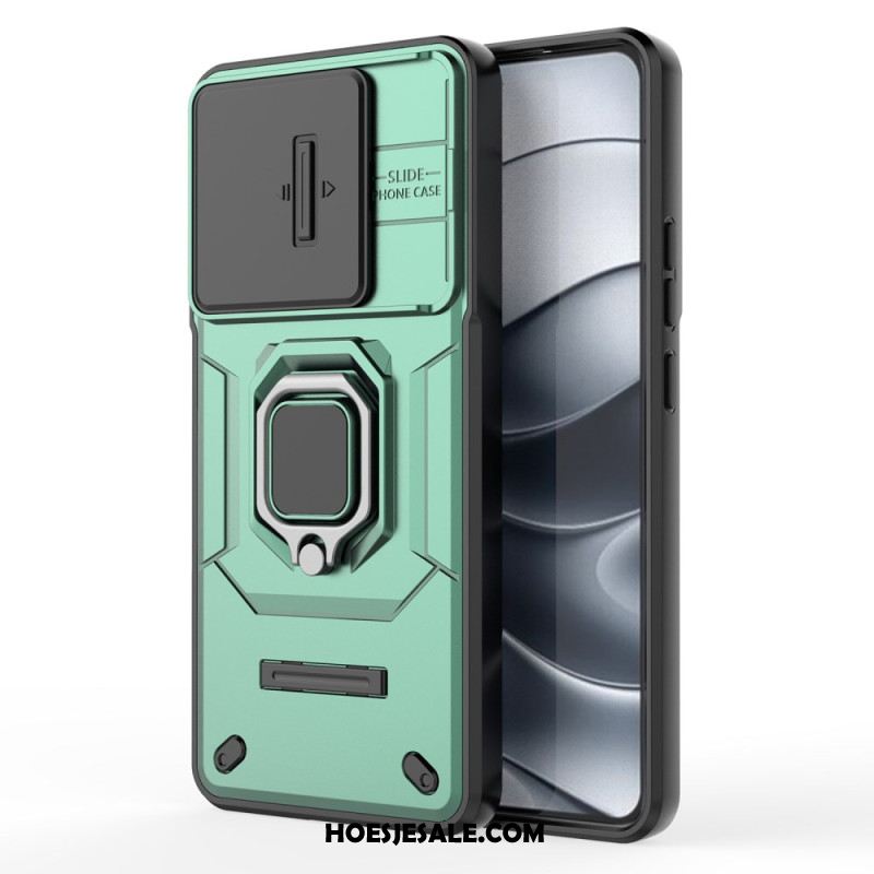 Hoesje Voor Xiaomi Redmi Note 14 5g Multifunctioneel Met Houder En Lensbeschermer