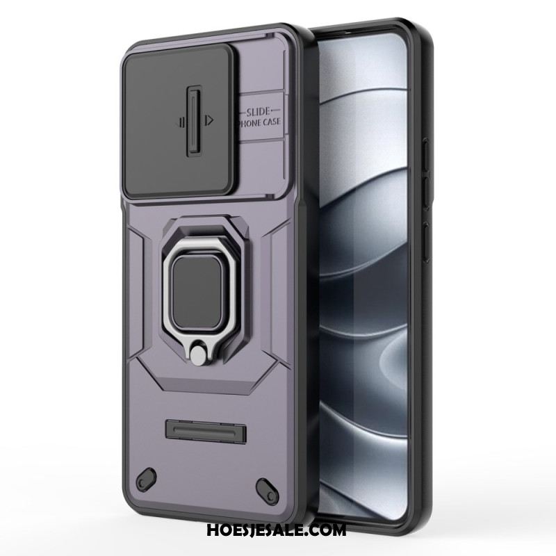 Hoesje Voor Xiaomi Redmi Note 14 5g Multifunctioneel Met Houder En Lensbeschermer