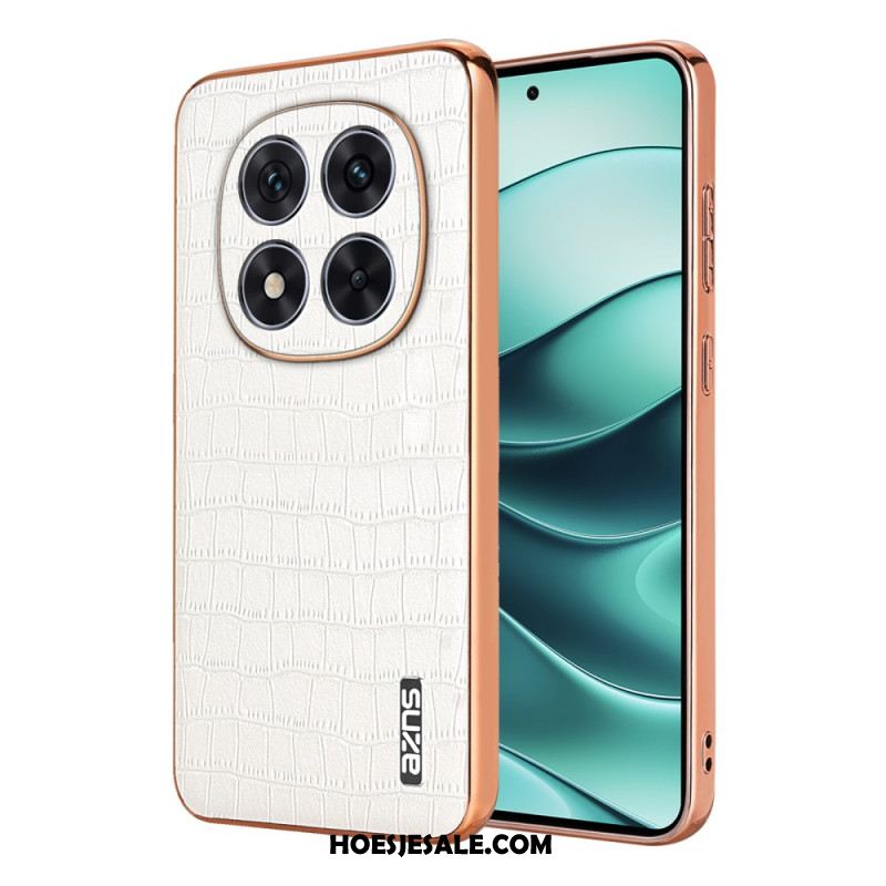 Hoesje Voor Xiaomi Redmi Note 14 Pro Plus 5g Azns Krokodillenleerstructuur