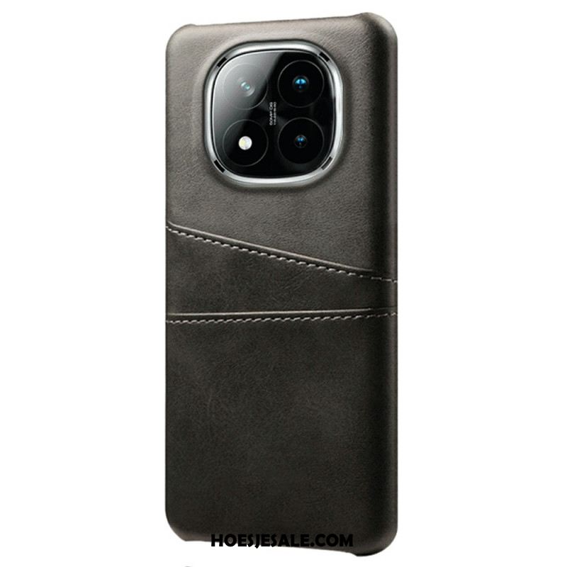 Hoesje Voor Xiaomi Redmi Note 14 Pro Plus 5g Kaarthouder Met Lederlook