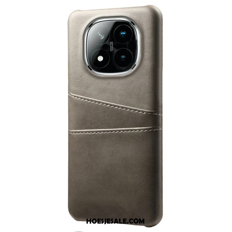 Hoesje Voor Xiaomi Redmi Note 14 Pro Plus 5g Kaarthouder Met Lederlook