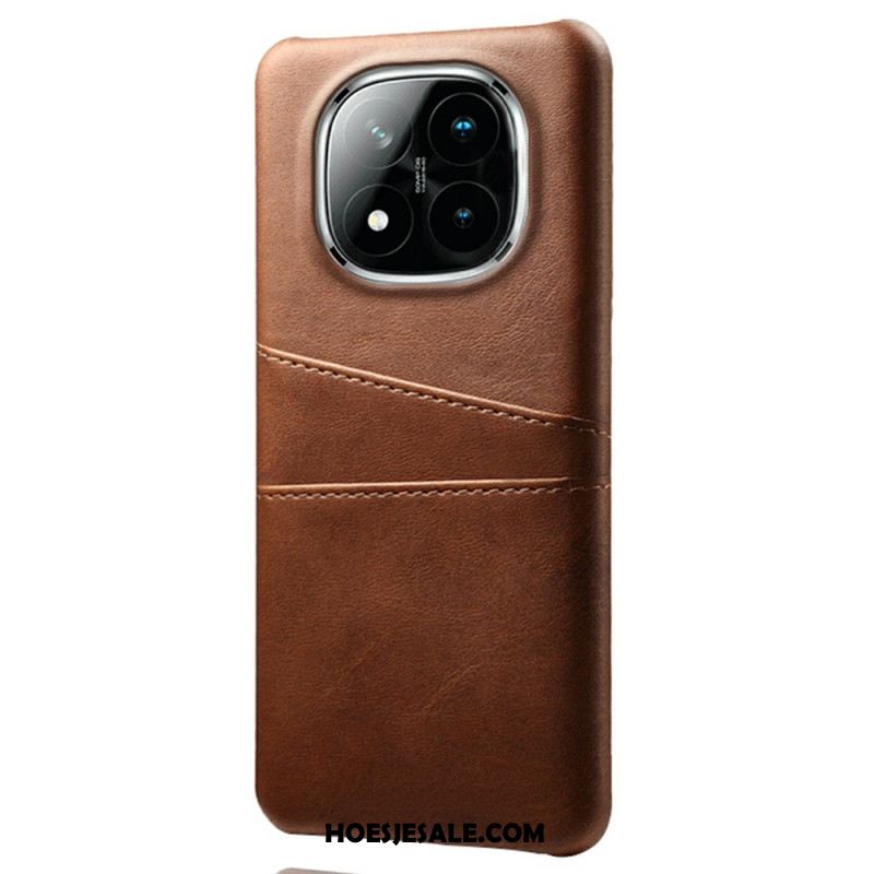 Hoesje Voor Xiaomi Redmi Note 14 Pro Plus 5g Kaarthouder Met Lederlook