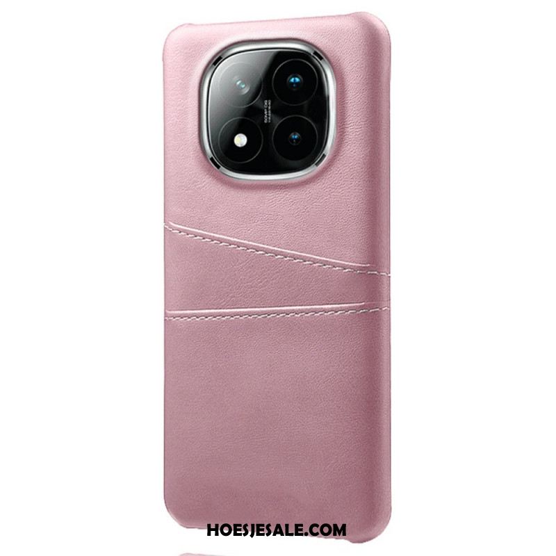 Hoesje Voor Xiaomi Redmi Note 14 Pro Plus 5g Kaarthouder Met Lederlook