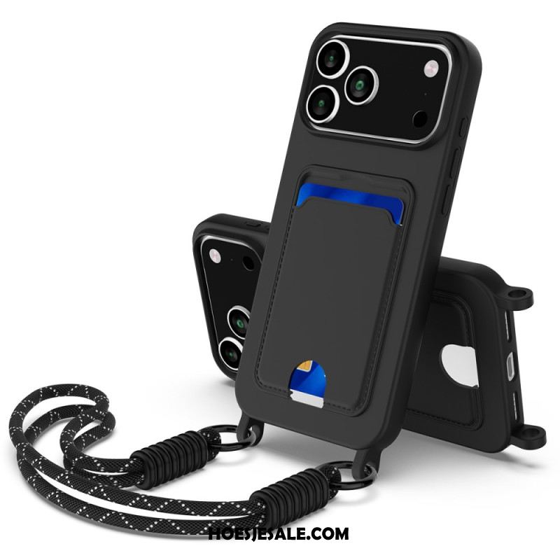 Hoesje Voor iPhone 17 Pro Kaarthouder Met Koord