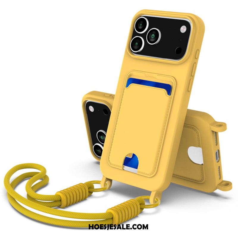 Hoesje Voor iPhone 17 Pro Kaarthouder Met Koord