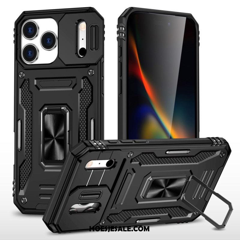 Hoesje Voor iPhone 17 Pro Schuifbare Lensbeschermer En Houder