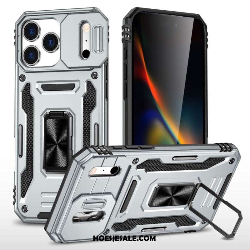 Hoesje Voor iPhone 17 Pro Schuifbare Lensbeschermer En Houder