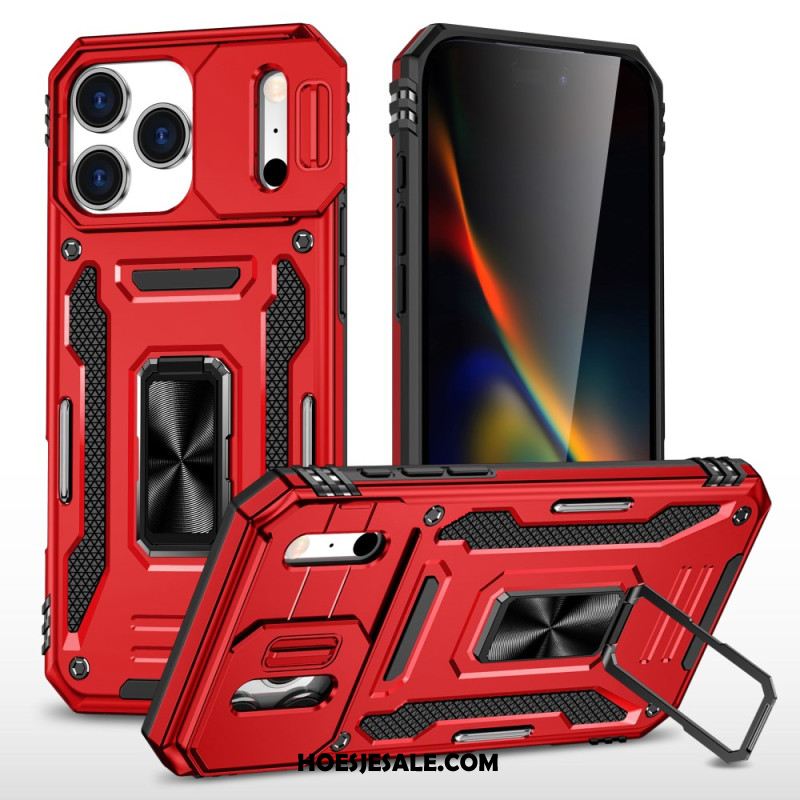 Hoesje Voor iPhone 17 Pro Schuifbare Lensbeschermer En Houder