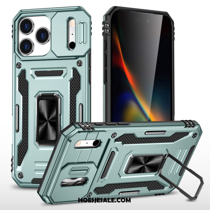 Hoesje Voor iPhone 17 Pro Schuifbare Lensbeschermer En Houder