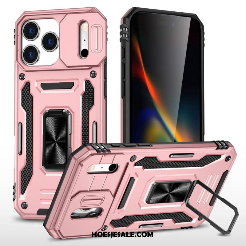 Hoesje Voor iPhone 17 Pro Schuifbare Lensbeschermer En Houder