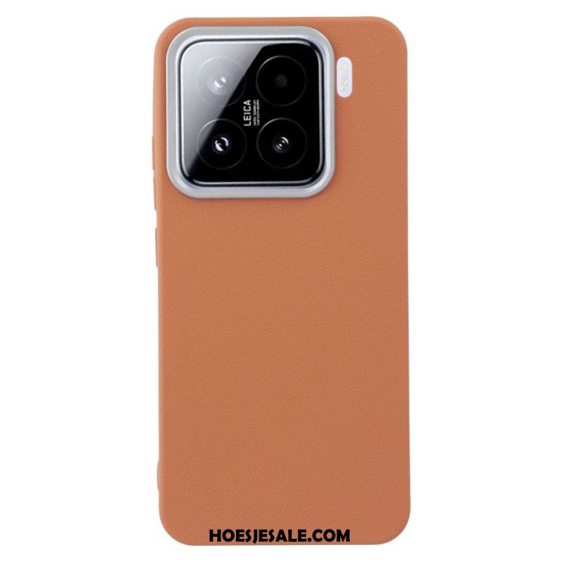 Hoesje Xiaomi 15 Leertextuur Bescherming Hoesje