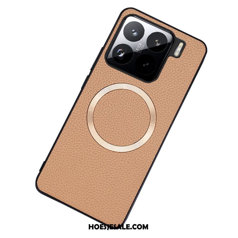 Hoesje Xiaomi 15 Magsafe-compatibel Kunstleer Met Textuur Bescherming Hoesje
