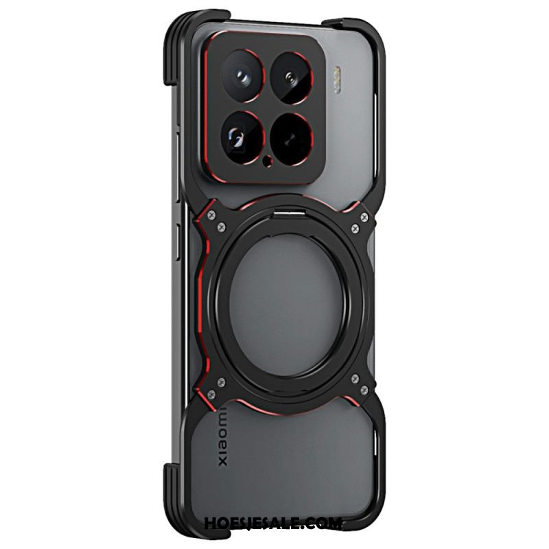 Hoesje Xiaomi 15 Metalen Standaard En Bumper Bescherming Hoesje